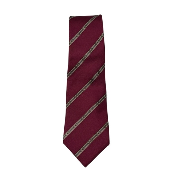 Christian Dior cravates silk tie horse bit equestrian chain design - Picture 1 of 4